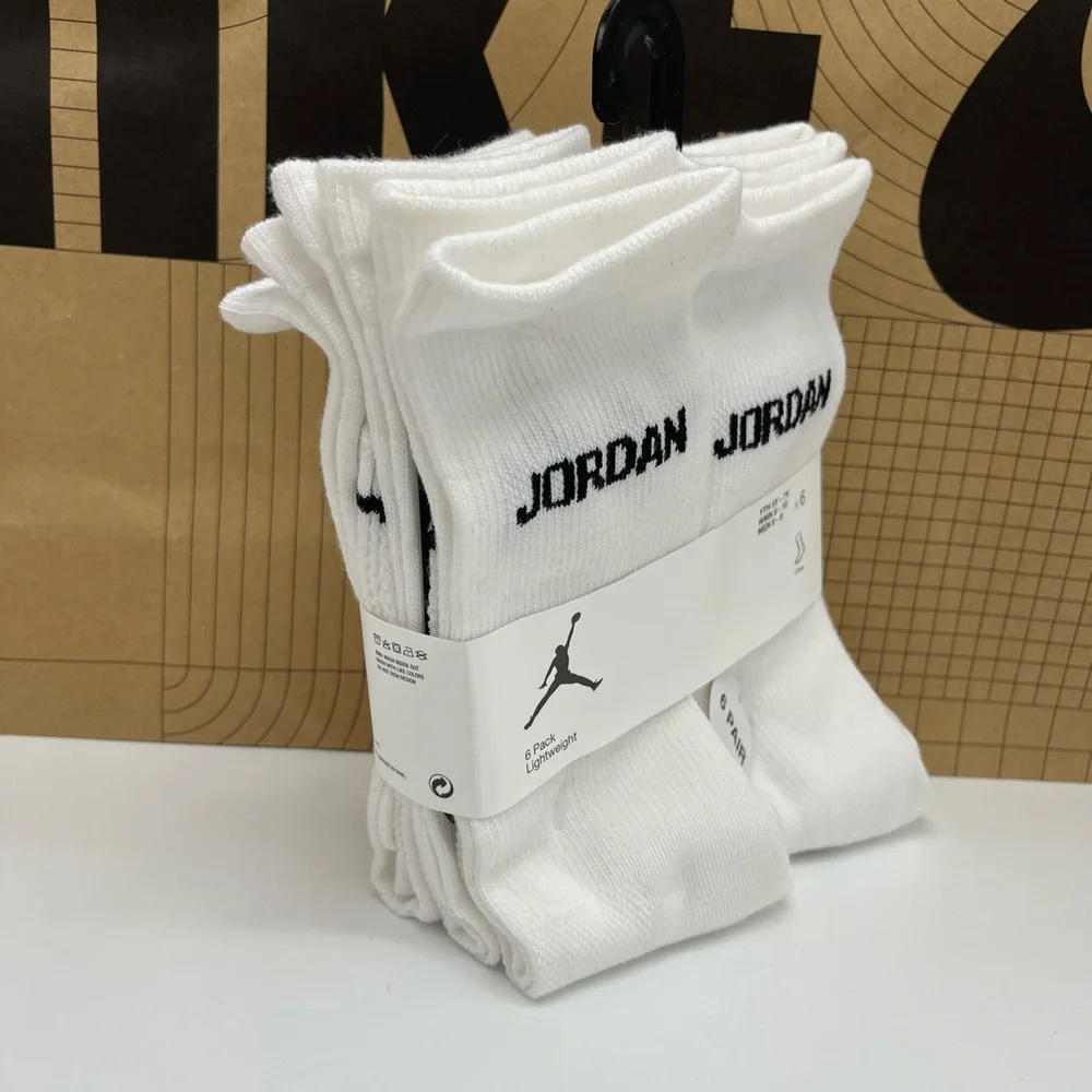 JORDAN JUMPMAN CREW Socks 
6PK

Style XJ0130-001 - Picture 7 of 16